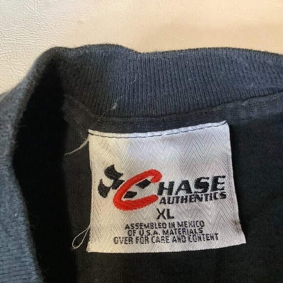 Vintage Chase Authentics Nutmeg Rusty Wallace T-Shirt Size XL Black - Picture 7 of 7